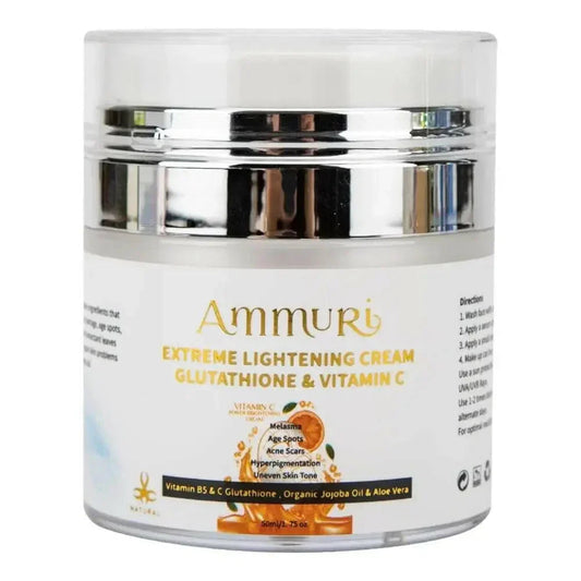 Ammuri Brightening Moisturiser Cream – For Face, Body & Sensitive Areas (50g)
