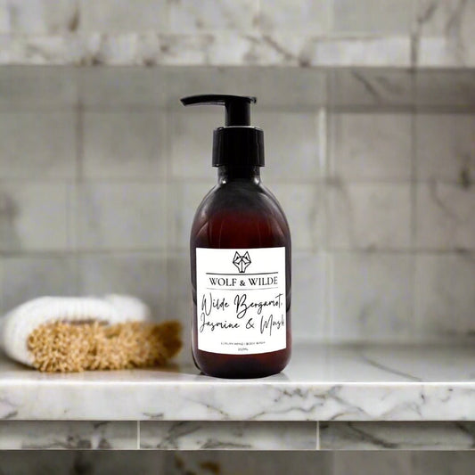 Wilde Bergamot, Jasmine & Musk Luxury 2 In 1 Liquid Soap - Hand & Body 250ML